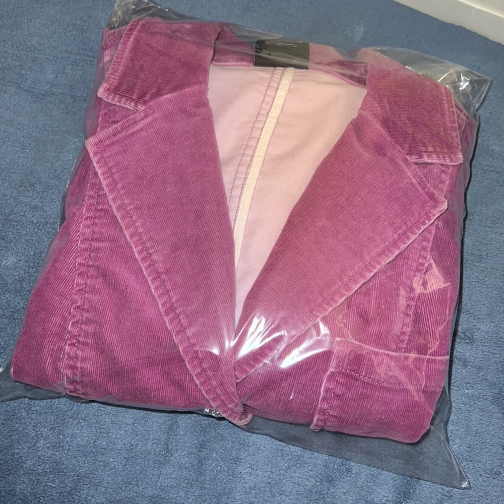 INC INTERNATIONAL CONCEPTS CORDUROY JACKET SIZE S MAUVE VIOLET COLOR - Picture 15 of 16